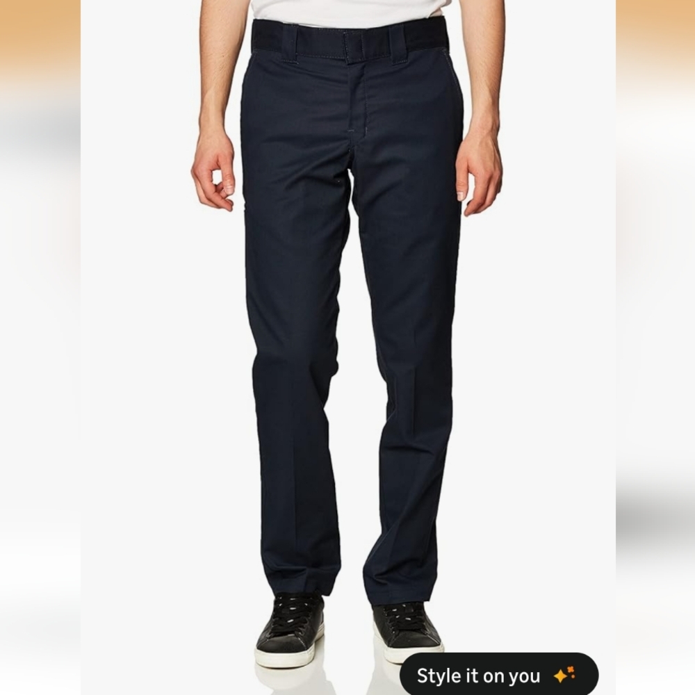 Dickies Mens Slim Fit Tapered Leg Multi-use Pocket Work Pants